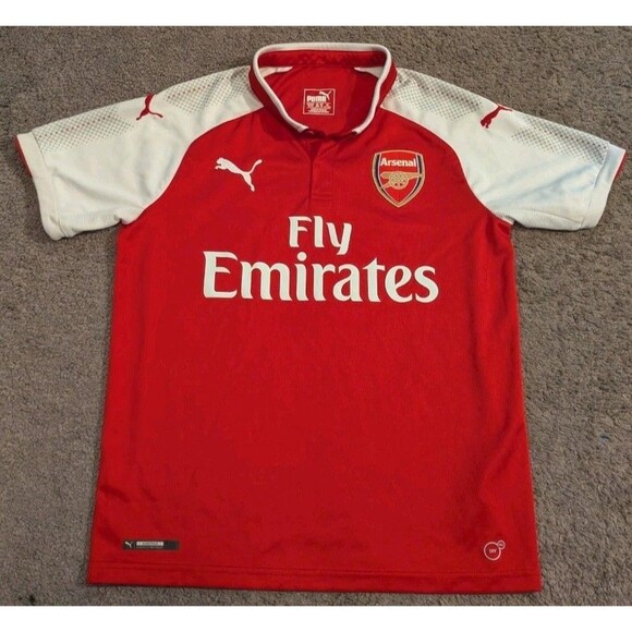 2017/18 Puma Arsenal Red Soccer Jersey Youth XL - Picture 1 of 6